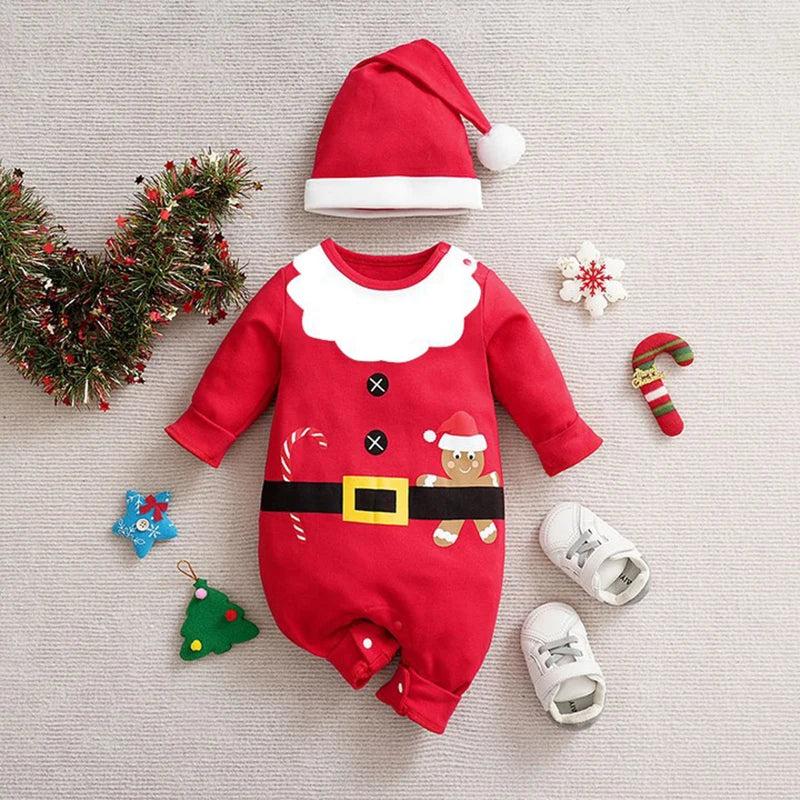 Santa's Little Helper Red Jumpsuit
