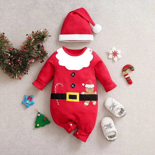 Santa's Little Helper Red Jumpsuit